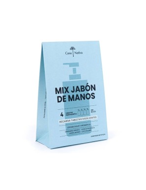 Recargas jabon espuma mix aromas 4 unidades Marca Casa Nativa