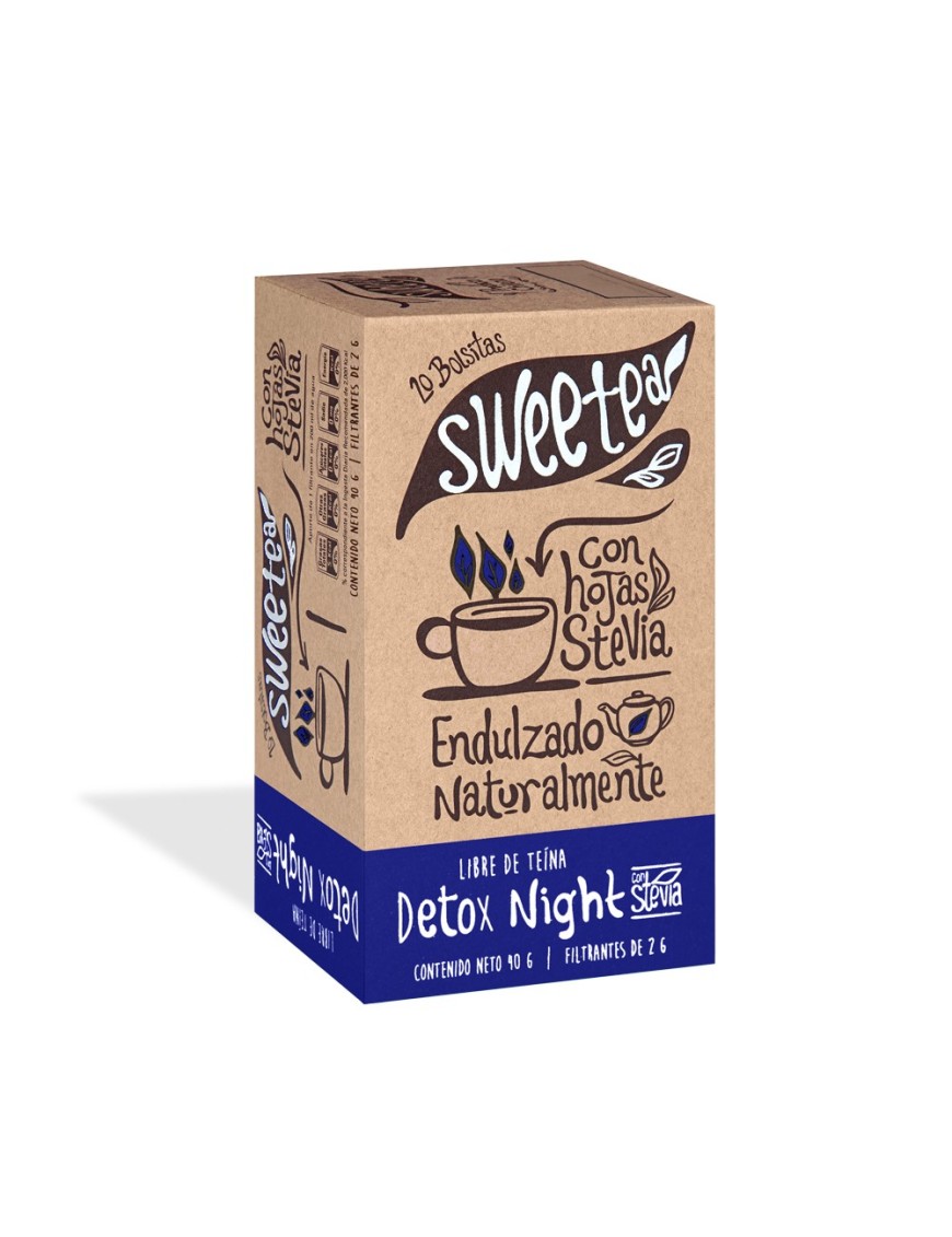 Herbal mix 2 (ex) te detox night con stevia 20 sobres Marca Sweetea