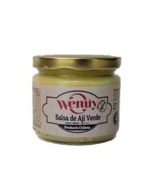 Salsa de aji verde 180 gramos Marca Wenuy