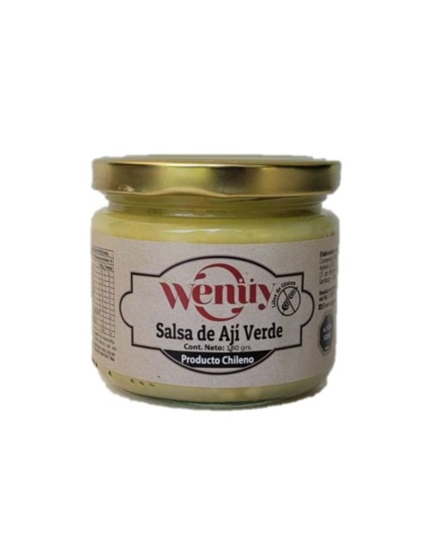 Salsa de aji verde 180 gramos Marca Wenuy