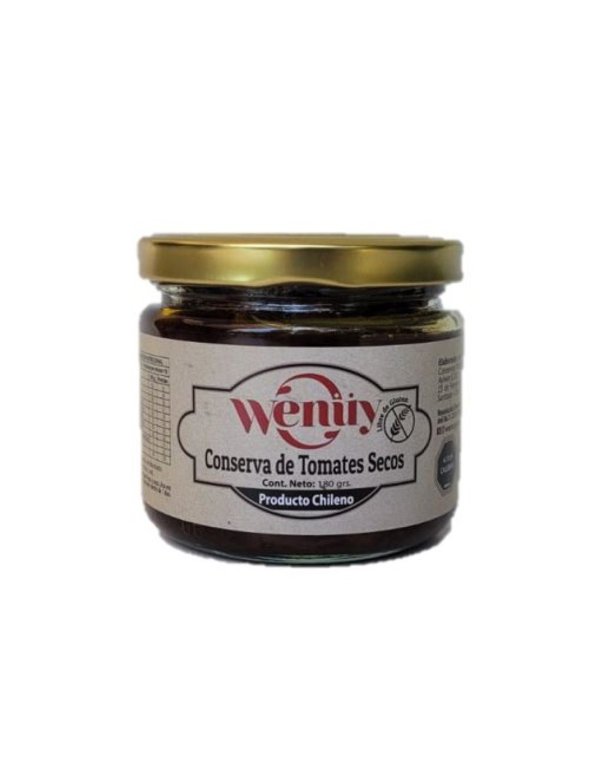 Conserva de tomates secos 180 gramos Marca Wenuy