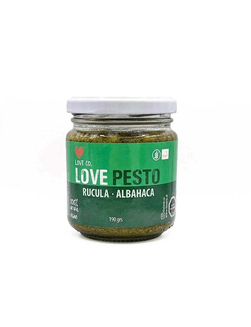 Love pesto rucula y albahaca 190 gramos Marca Loveco
