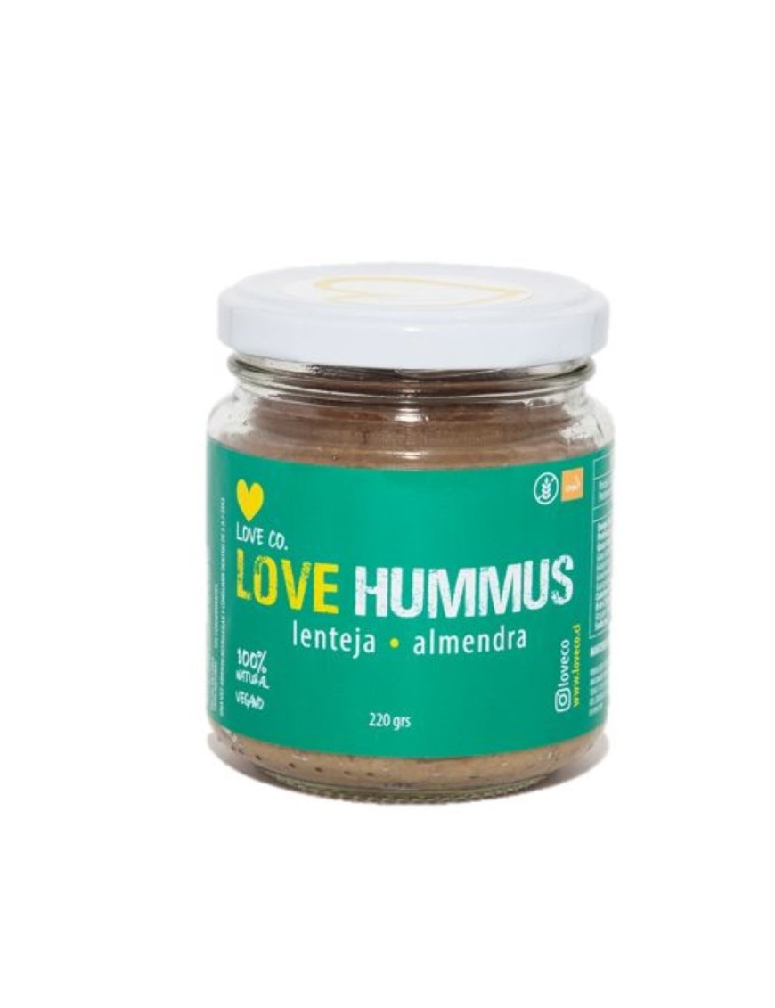 Love hummus lenteja almendra 220 gramos Marca Loveco