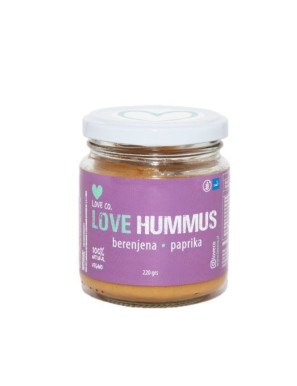 Love hummus berenjena paprika 220 gramos Marca Loveco