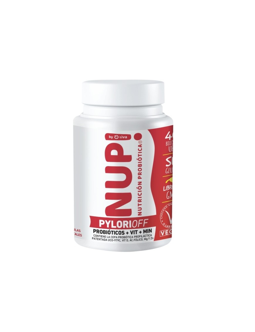 Nup! Probióticon Pylorioff 40 Billones 30 capsulas 30 gramos Marca Nup