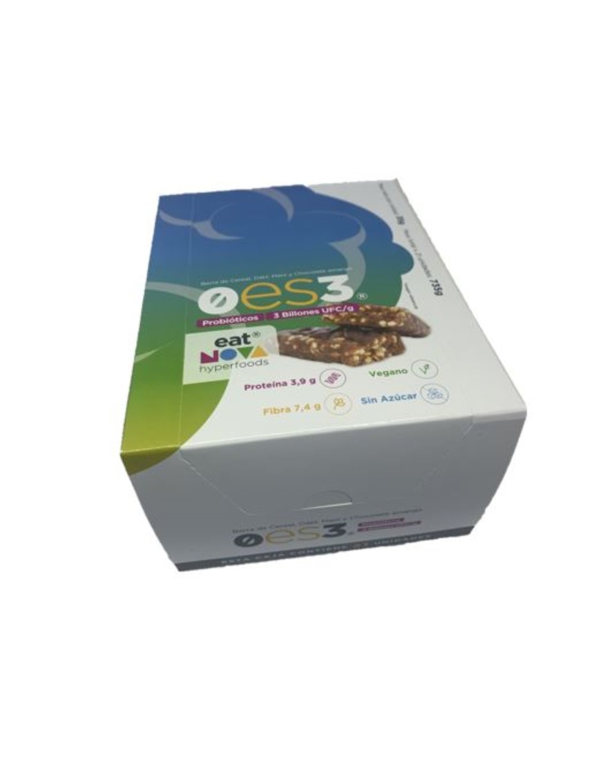 Caja barra de cereal mani y chocolate amargo 21 unidades de 35 gramos Marca Eat Nova