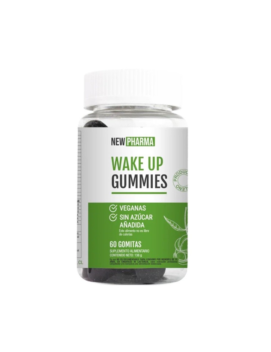 Wake up 60 gomitas 150 gramos Marca Newpharma