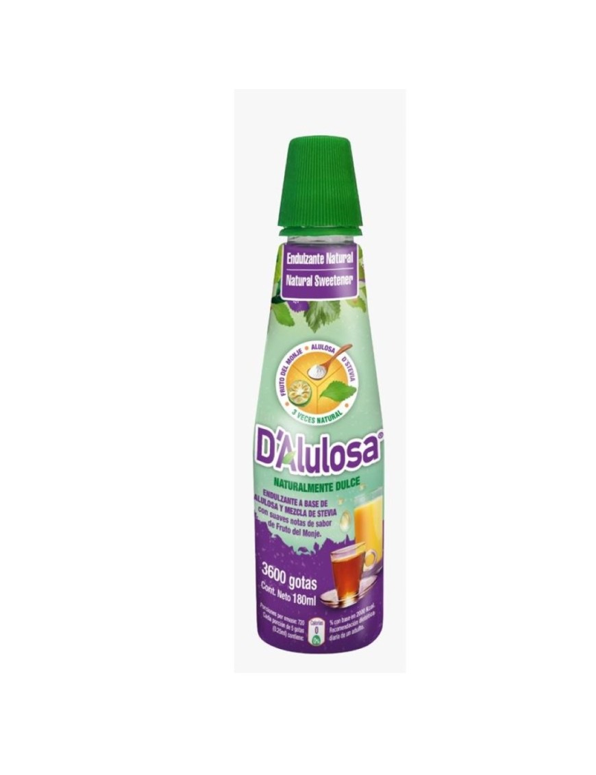 Endulzante alulosa liquido 180 cc Marca D Alulosa