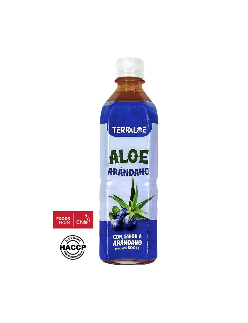 Bebida de aloe vera arandano 500 cc Marca Terraloe