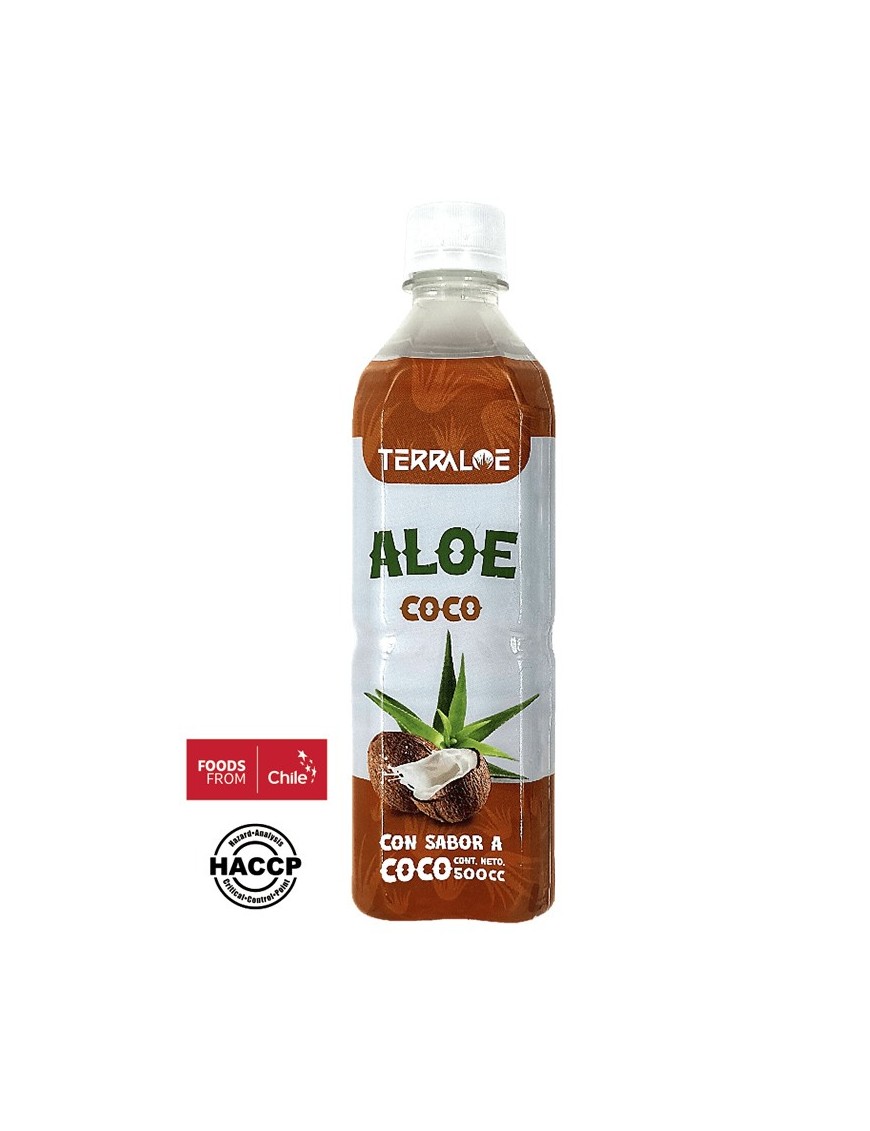Bebida de aloe vera coco 500 cc Marca Terraloe