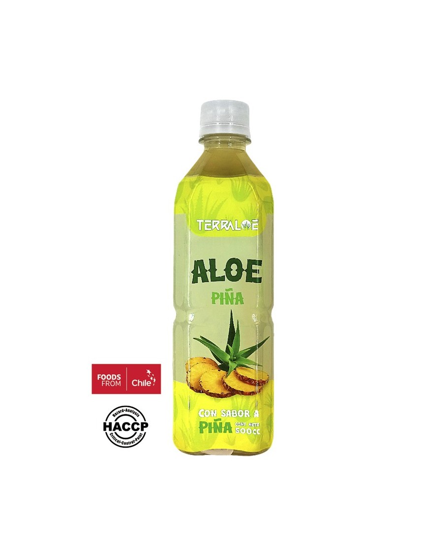 Bebida de aloe vera piña 500 cc Marca Terraloe