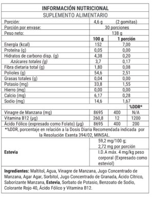 Vinagre sidra de manzana 60 gomitas 150 gramos Marca Newpharma