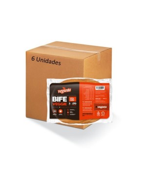 Caja Bife veggie 6 unidades 270 gramos Marca Vegusta
