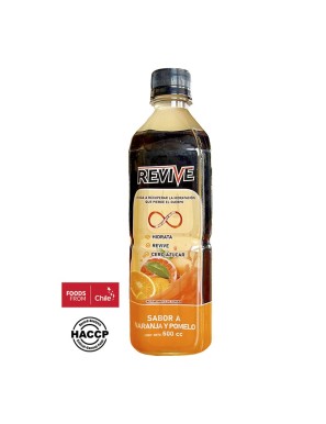 Bebidas hidratante sabor naranja pomelo 500 cc Marca Revive