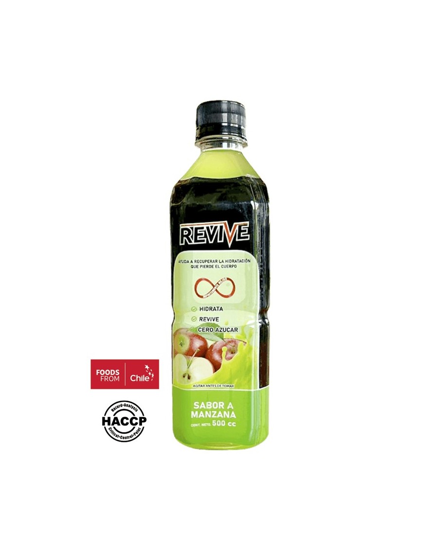 Bebidas hidratante sabor manzana 500 cc Marca Revive