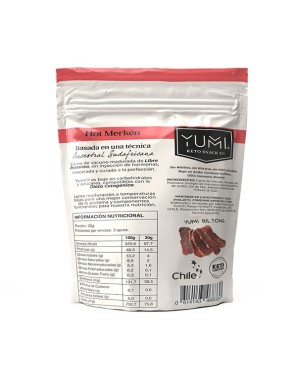 Snack keto de carne sabor merken 75 gramos Marca Yumi