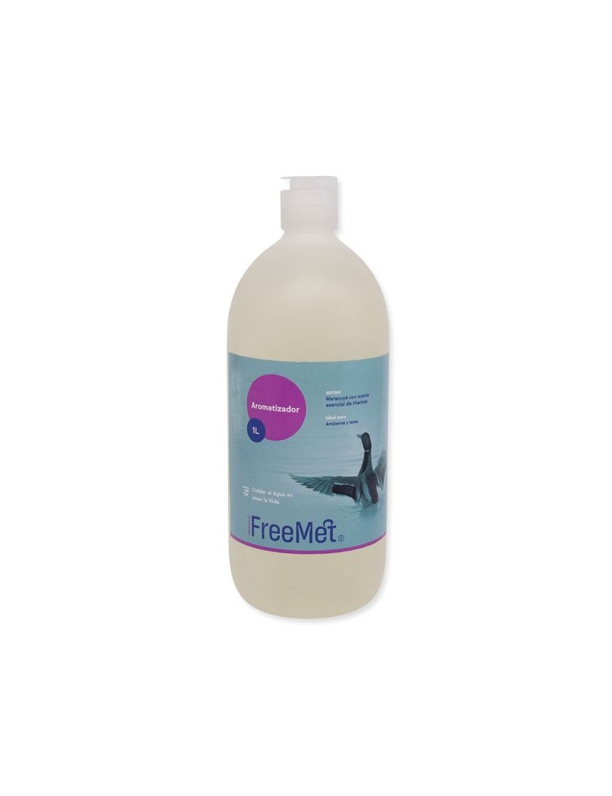 Aromatizador de ambiente y telas maracuya 1 litro Marca Freemet