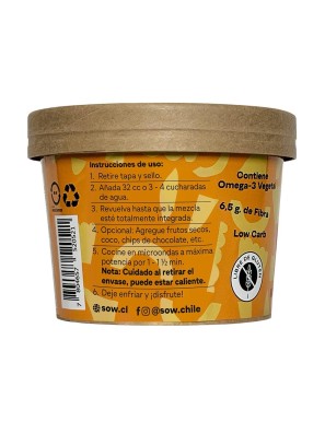 Muffin de chia sabor vainilla 52 gramos Marca Sow