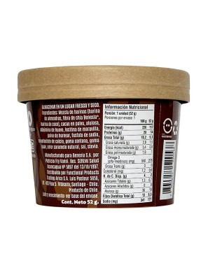 Muffin de chia sabor chocolate 52 gramos Marca Sow