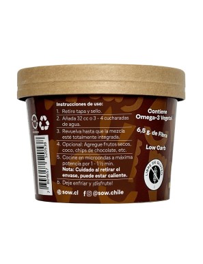 Muffin de chia sabor chocolate 52 gramos Marca Sow