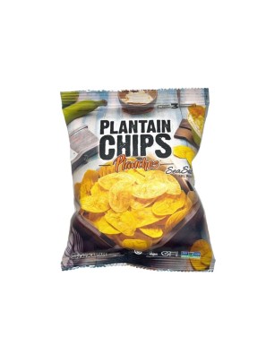 Chips de platano verde con sal de mar 45 gramos Marca Planchos