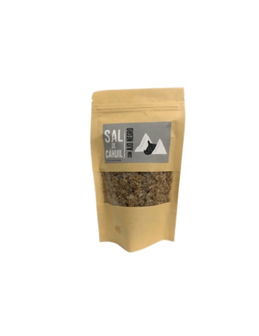 Sal de cahuil con ajo negro 200 gramos marca Kumkare
