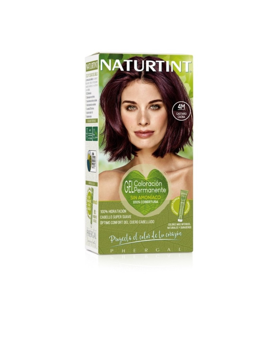 4M Tintura natural permanente en gel sin amoniaco 170 cc Marca Naturtint