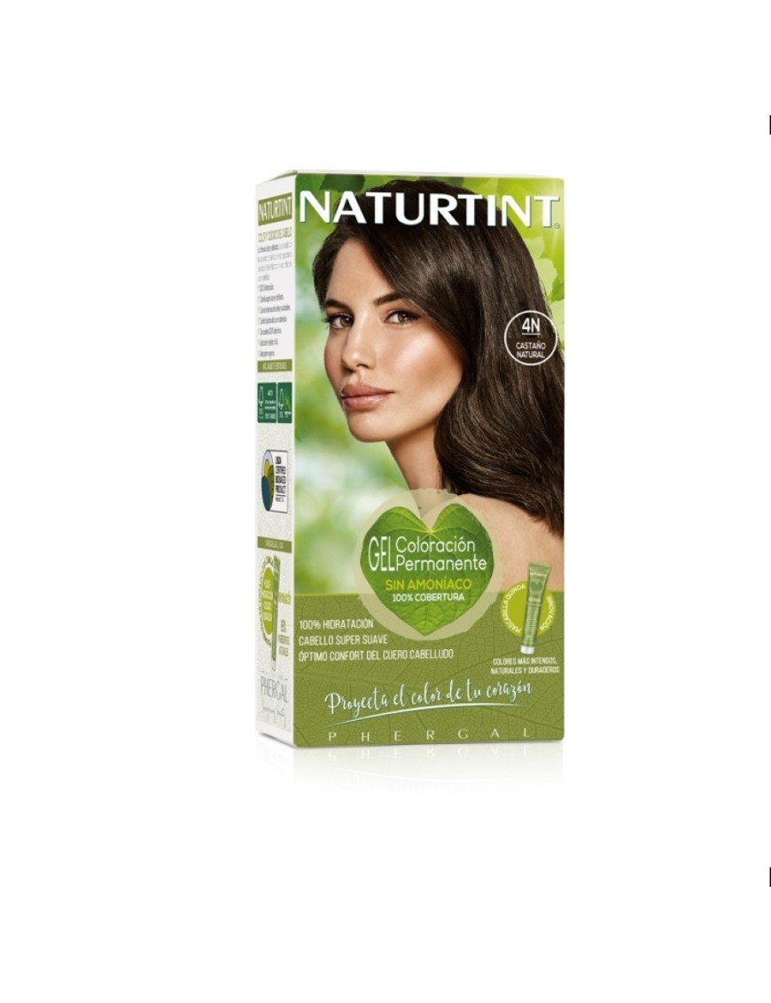 4N Tintura natural castaño natural permanente en gel 170 cc Marca Naturtint