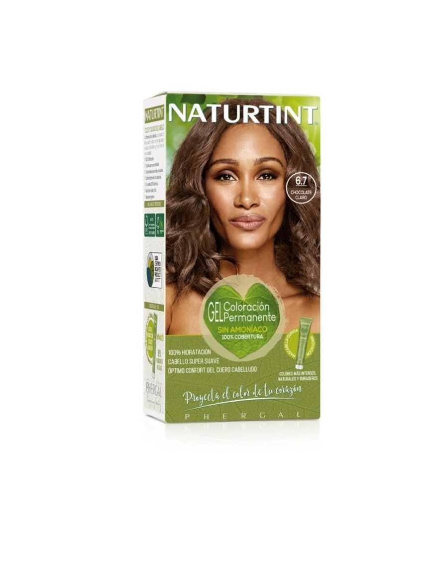 6.8 Tintura natural permanente en gel sin amoniaco 170 cc Marca Naturtint