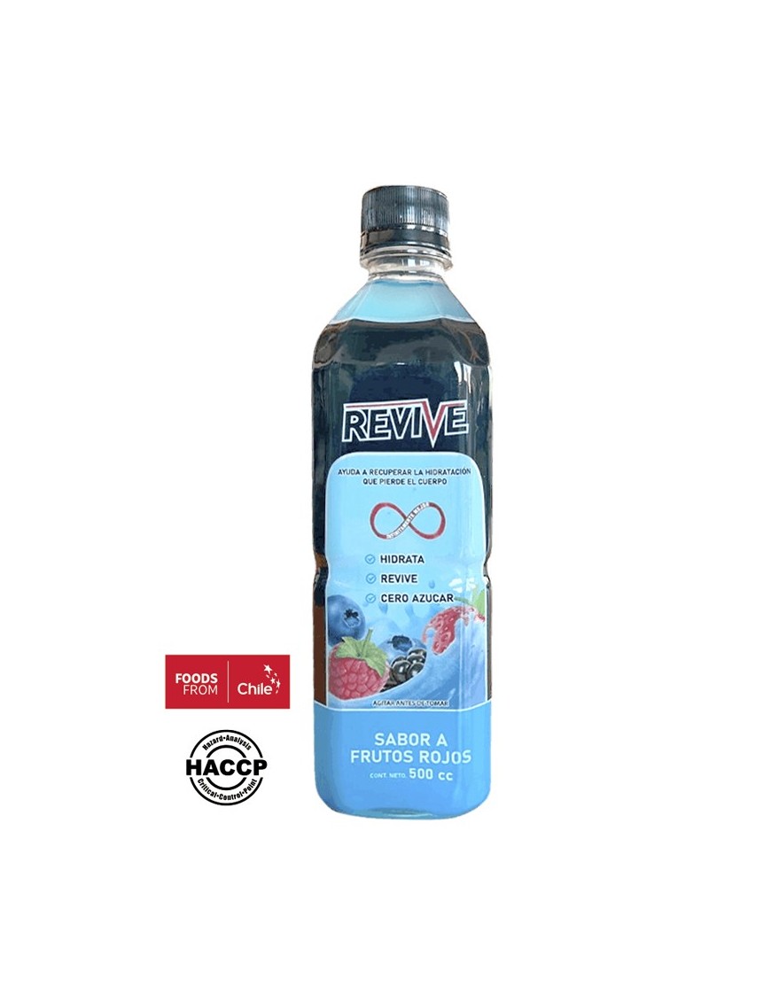 Bebidas hidratante sabor frutos rojos 500 cc Marca Revive