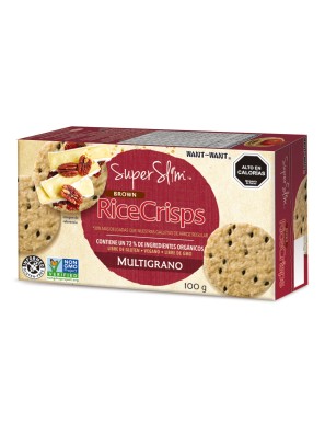 Galleta de arroz integral multigrano 100 gramos Marca Rice Crisps