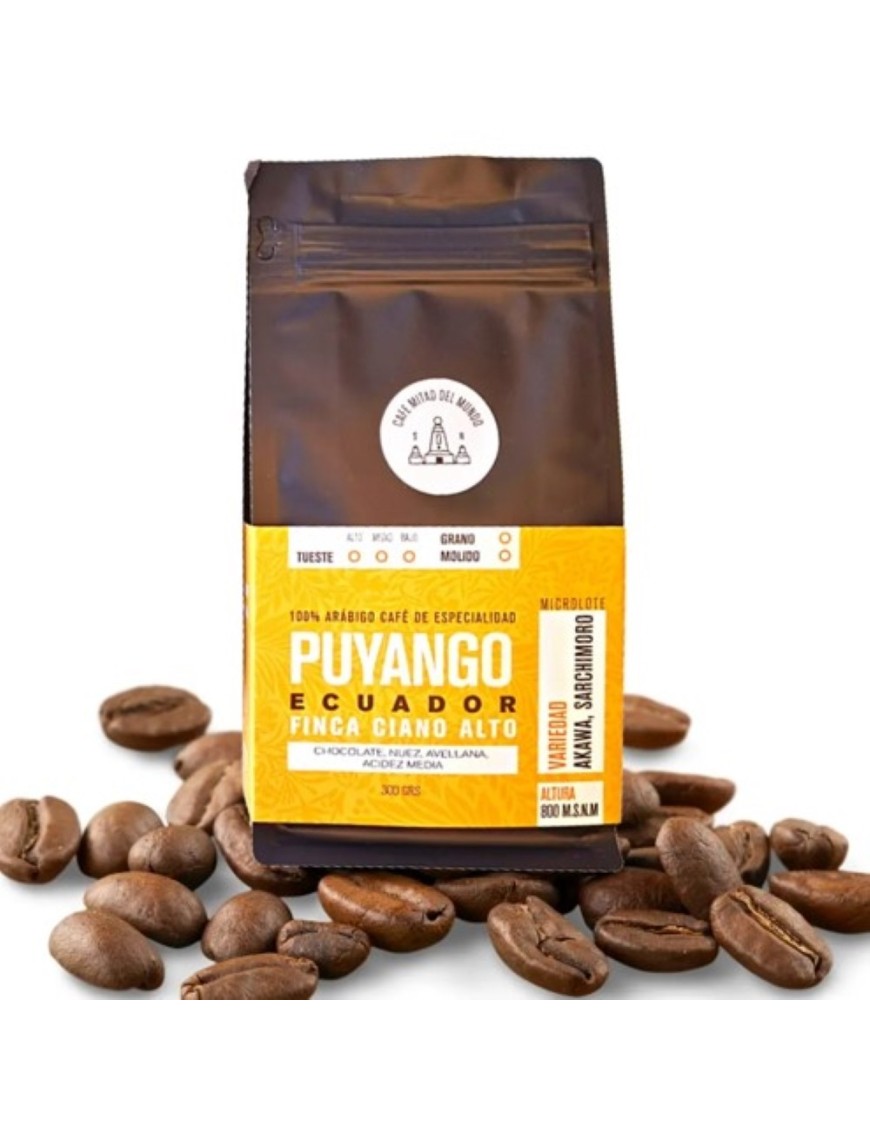 Cafe puyango en grano 300 gramos Marca Kkoh