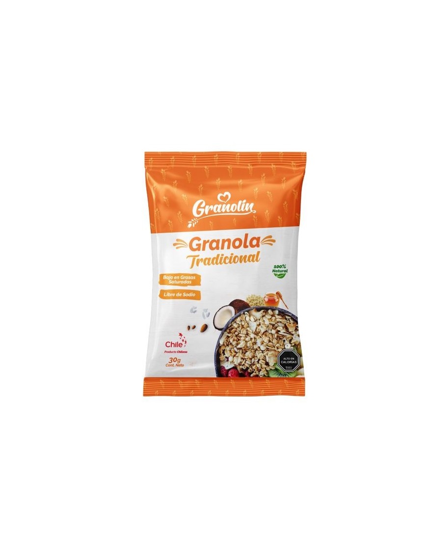 Granola tradicional 30 gramos Marca Granolin
