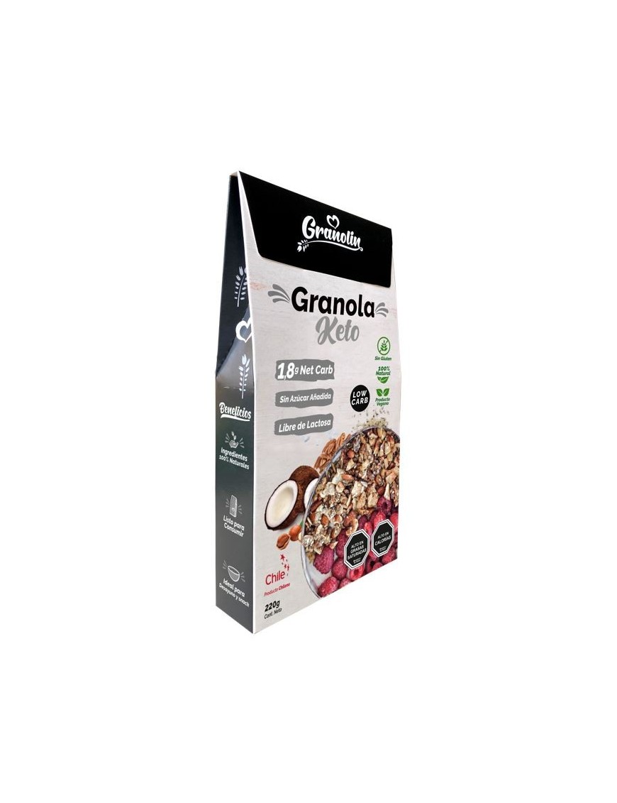Granola keto 220 gramos Marca Granolin