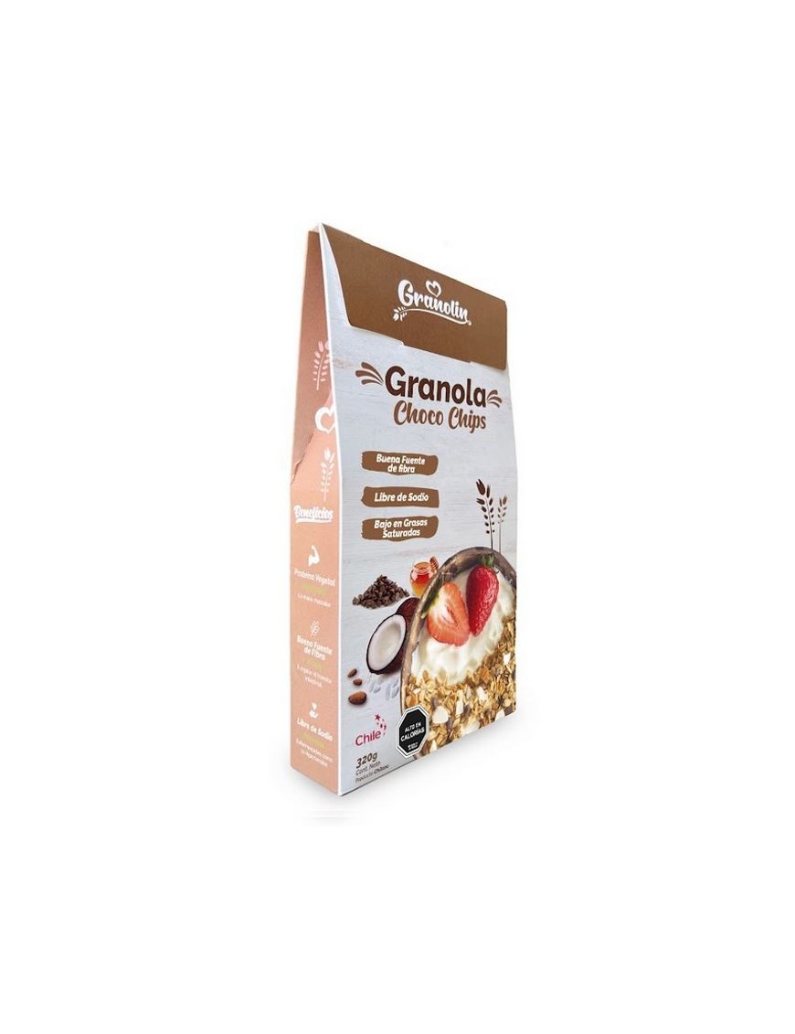 Granola choco chips 320 gramos Marca Granolin