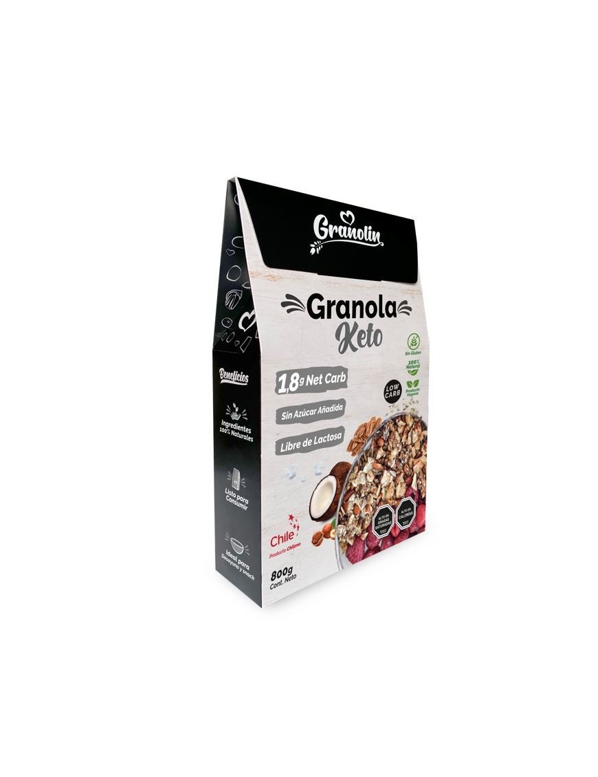 Granola keto 800 gramos Marca Granolin