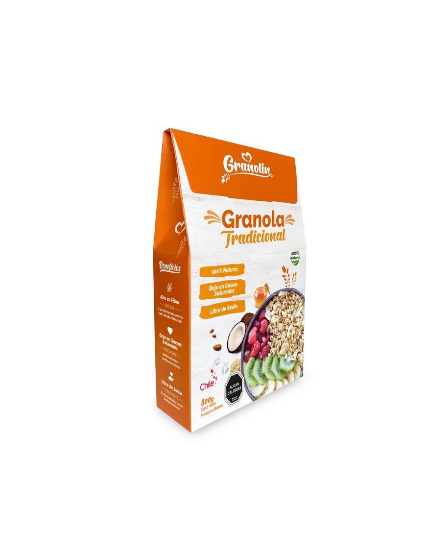 Granola tradicional 800 gramos Marca Granolin