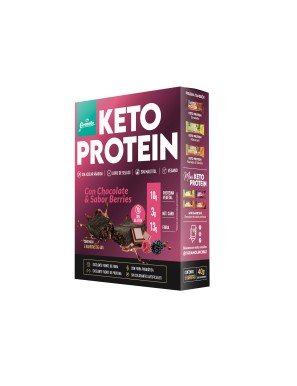 Display 5 unidades barra keto choco berries 40 gramos Marca Granolin