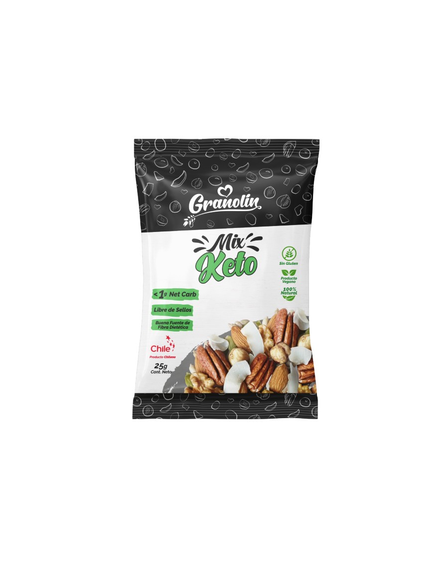 Snack keto 25 gramos Marca Granolin