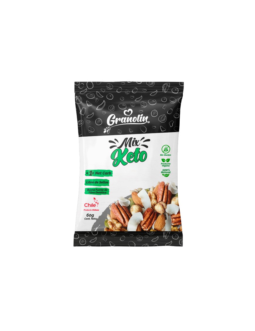 Snack keto 60 gramos Marca Granolin