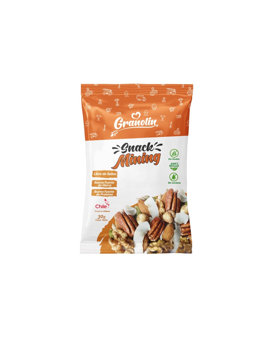 Snack minning 30 gramos Marca Granolin