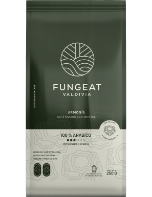 Armonia cafe molido con maitake polvo 250 gramos Marca Fungeat