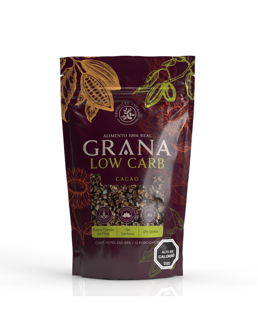Granola cacao 260 gramos Marca Grana