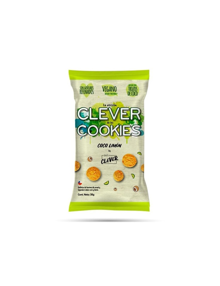 GALLETAS CLEVER COCO LIMON 30 GR