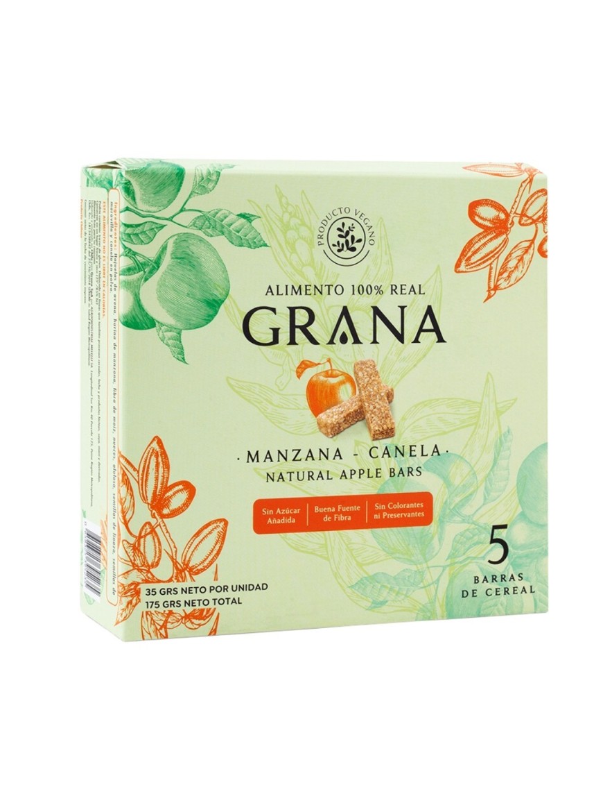 Barrita sabor manzana multipack 5 unidades de 40 gramos Marca Grana