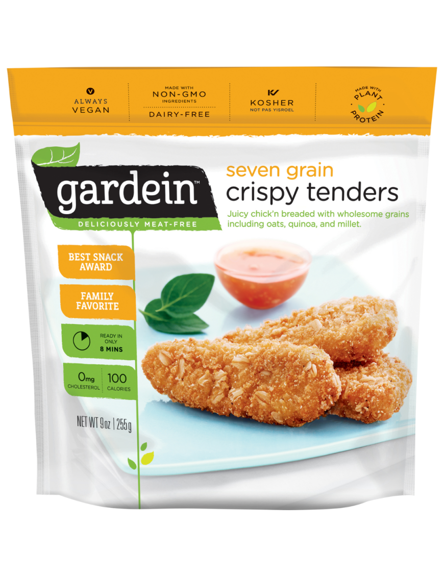 Seven grain crispy tenders 255 gramos Marca Gardein